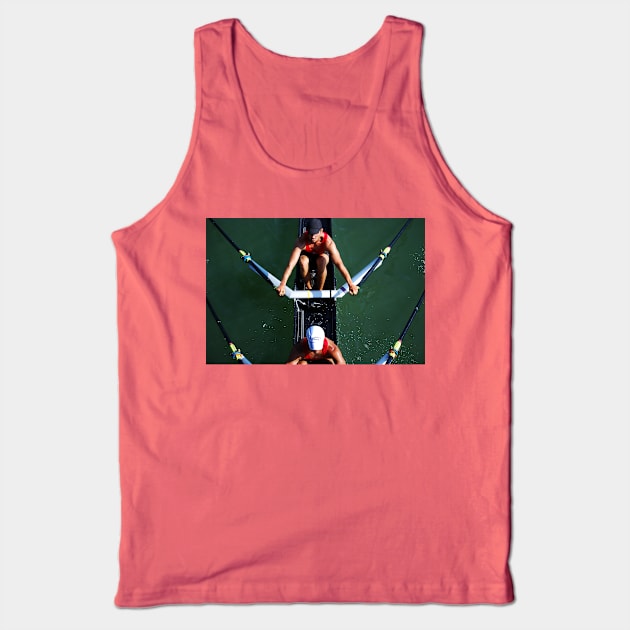 Aerial View of Rowers Tank Top by LaurieMinor